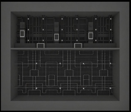 工业建筑分层结构3D模型 机械系统设计渲染图 未来城市科技艺术免费3d模型