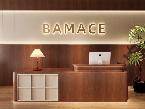 民宿前台   酒店前台  美容院前台  办公室前台su模型