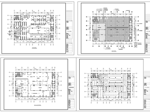 健身房 最新全套施工图cad施工图