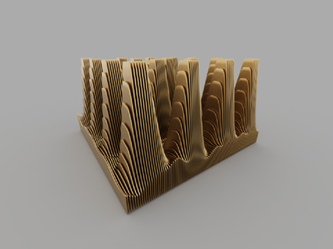  现代风格雕塑3d模型 