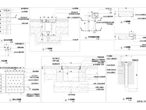 雨水口排水沟节点CAD施工图cad施工图