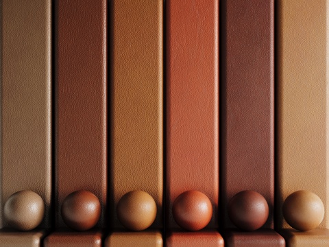 现代皮革 PBR皮革 人造皮su模型