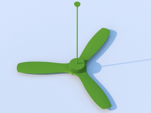  风扇 吊扇 电器 小品3d模型 