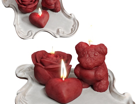  托盘香薰3d模型 