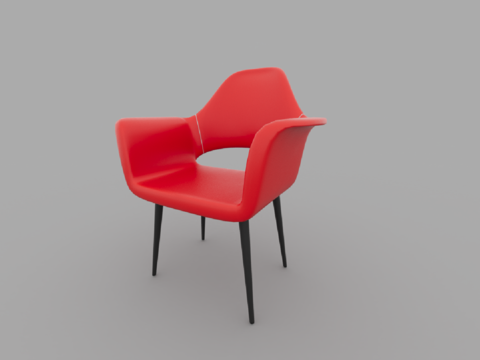  现代风格餐椅3d模型 