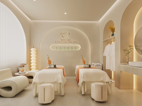 美容院包间  美容院SPA   美容院设计su模型