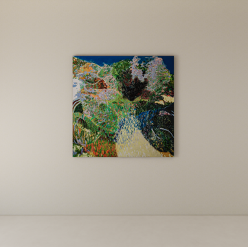  装饰画挂画su模型 