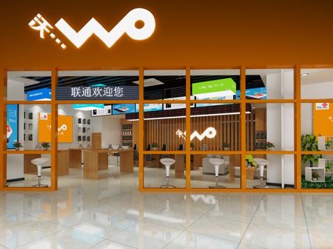  手机专卖店 华为,oppo3d模型 