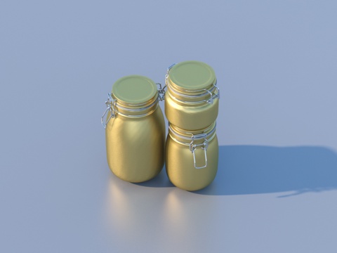  罐子 储存罐3d模型 