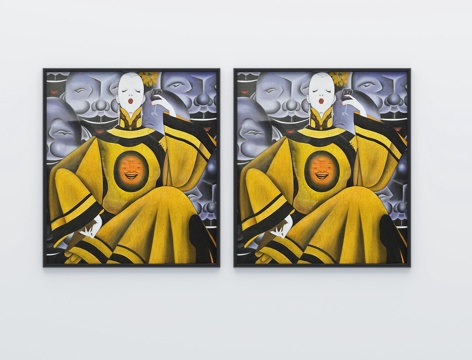  新中式挂画3d模型 