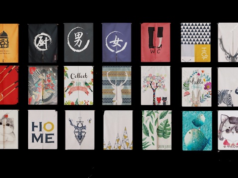  日式窗帘模型3d模型 