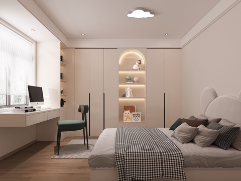  儿童房 卧室3d模型 