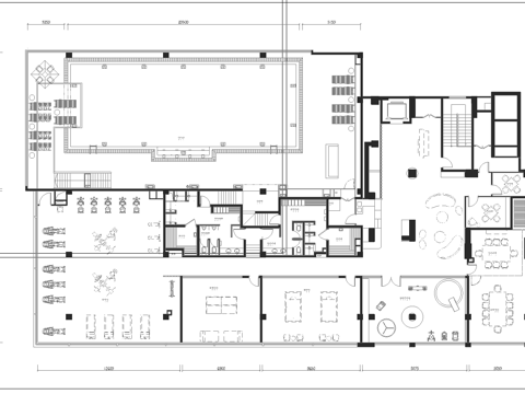 健身房 最新平面施工图合集cad施工图