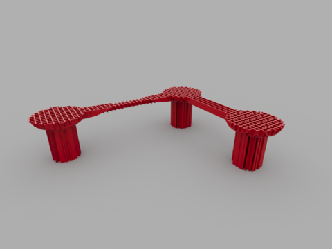  现代户外休闲椅子3d模型 