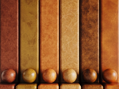 现代皮革 PBR皮革 人造皮su模型