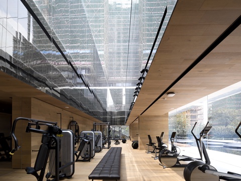 健身房 最新全套施工图 效果图合集cad施工图