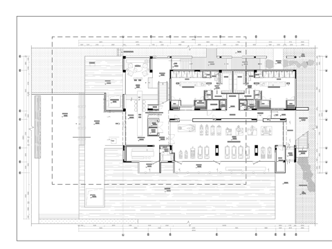 健身会所 最新平面施工图合集cad施工图