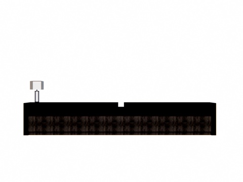 办公 办公空间 前台接待su模型
