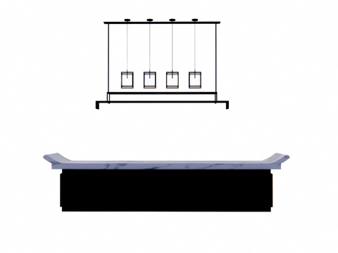 展厅 接待 公司前台 前台接待 前台 办公空间su模型