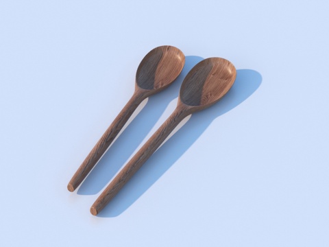  勺子 木铲 铲子 餐具 茶具3d模型 