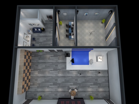  后现代 摄影棚 化妆间3d模型 