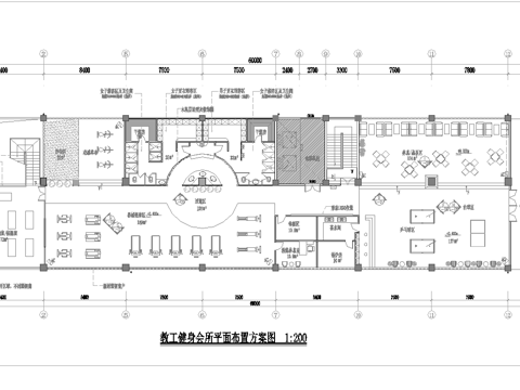 健身会所 最新全套施工图合集cad施工图