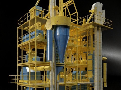 工业设备3D模型 机械结构设计 工厂设备渲染展示 建筑模型解析免费3d模型