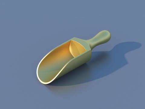  铲子 金铲子 工具3d模型 