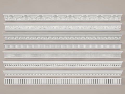  石膏线3d模型 