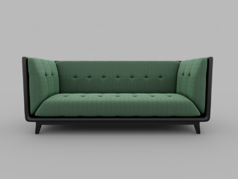  现代风格多人沙发3d模型 