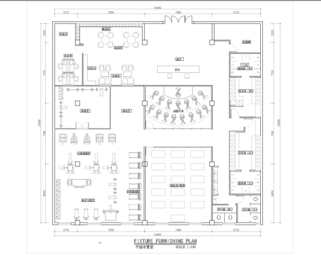 健身会所 最新平面施工图合集cad施工图