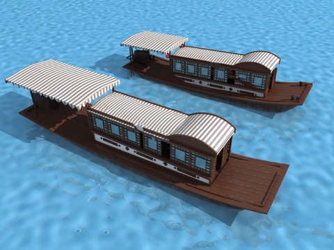  轮船 游船 帆船 模型3d模型 