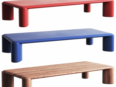  现代 客厅 茶几  异形咖啡桌 组合茶几3d模型 