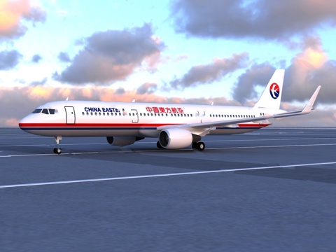  飞机 客机模型3d模型 