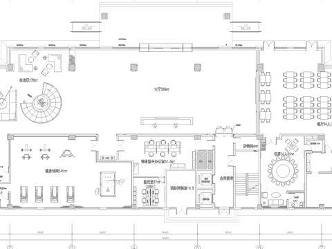 健身房 最新全套施工图 效果图合集cad施工图