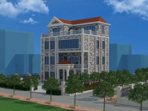  现代风格建筑住宅3d模型 