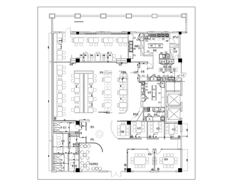 火锅店 串串店 最新平面施工图合集cad施工图