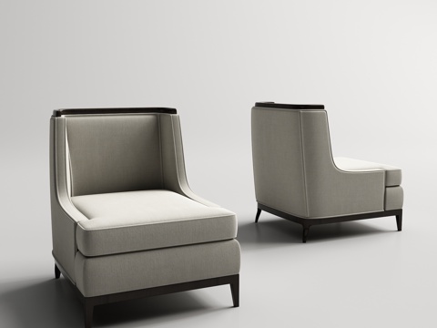  现代休闲椅3d模型 