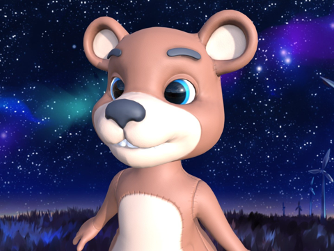  泰迪熊进入虚空3d模型 