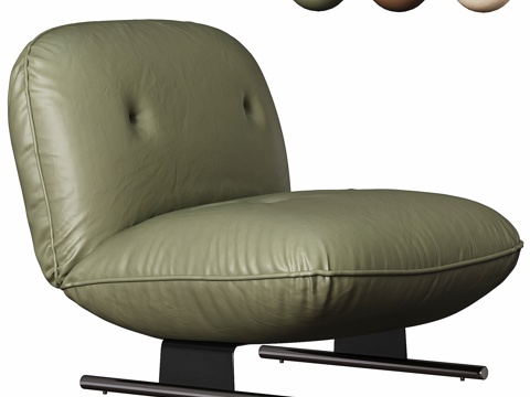  现代 客厅 休闲椅 躺椅 椅子 皮革 布艺3d模型 