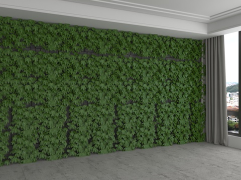  现代背景墙3d模型 