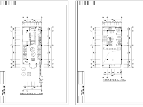 火锅店 串串店 最新全套施工图合集cad施工图