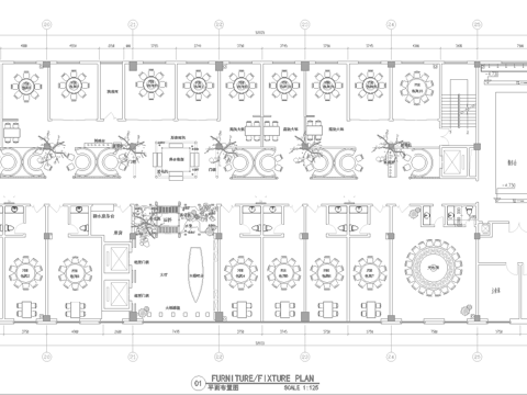 火锅店 串串店 最新平面施工图合集cad施工图