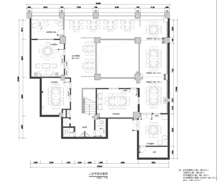 牛肉火锅店 最新平面施工图合集cad施工图