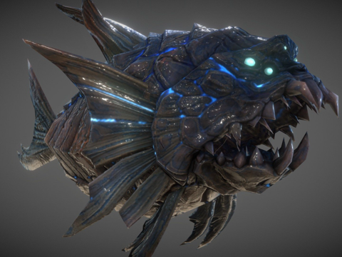  印加首领食人鱼B枪派冒险3d模型 