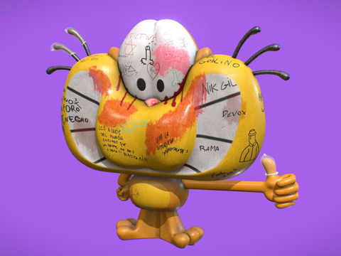  涂鸦加图罗3d模型 