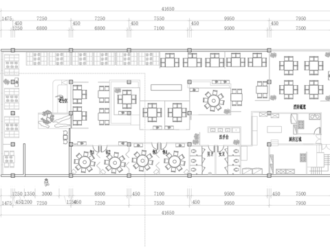 火锅店 串串店 最新平面施工图合集cad施工图