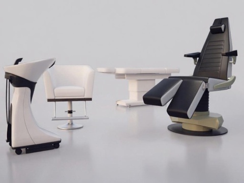 医疗诊所家具3D模型设计 现代简约医疗设备展示 专业诊所空间渲染图免费3d模型