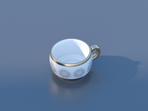  陶瓷杯 咖啡杯 水杯3d模型 