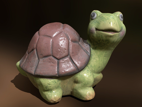  龟园雕塑安德烈斯波涅塔斯波尼亚3d模型 